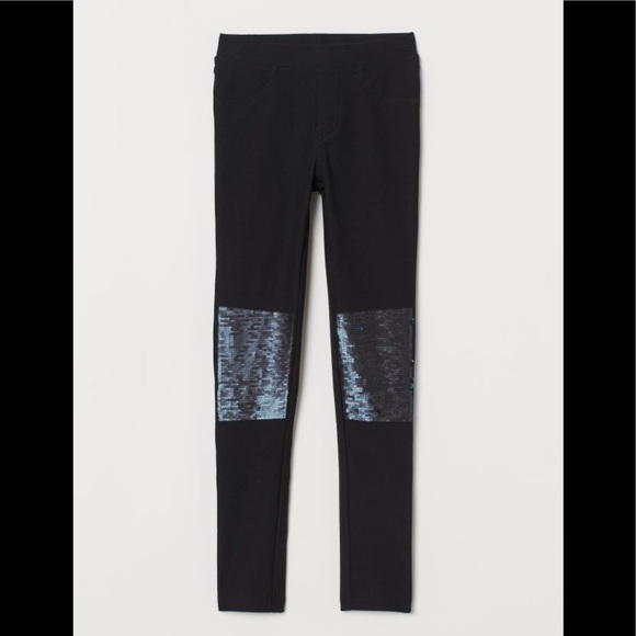 H&M Other - NWT H&M girls black reversible sequin treggings Size 9-10Y